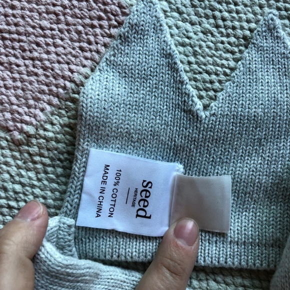 Seed Baby gray sweater knit crown baby headband - Picture 5 of 5